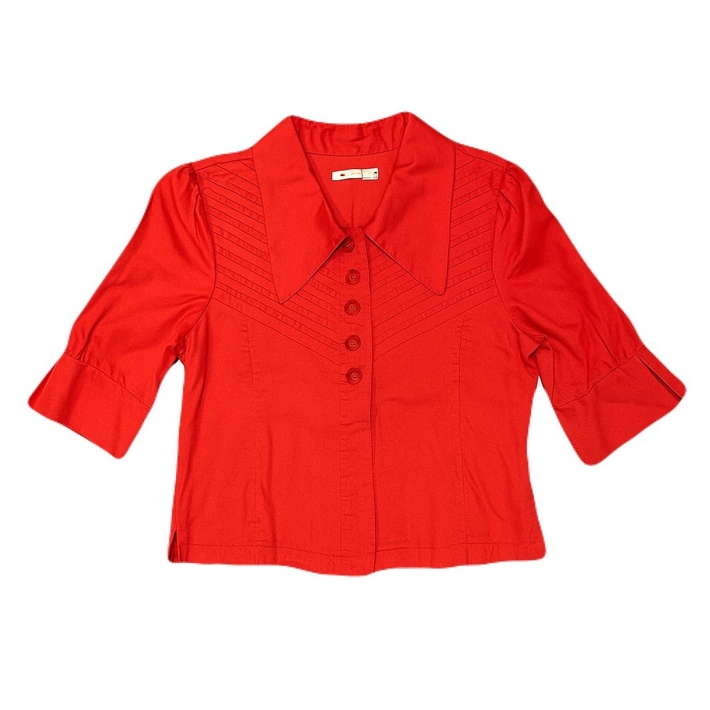 Tulle Vintage Style Boho Gumball Button Top, XL